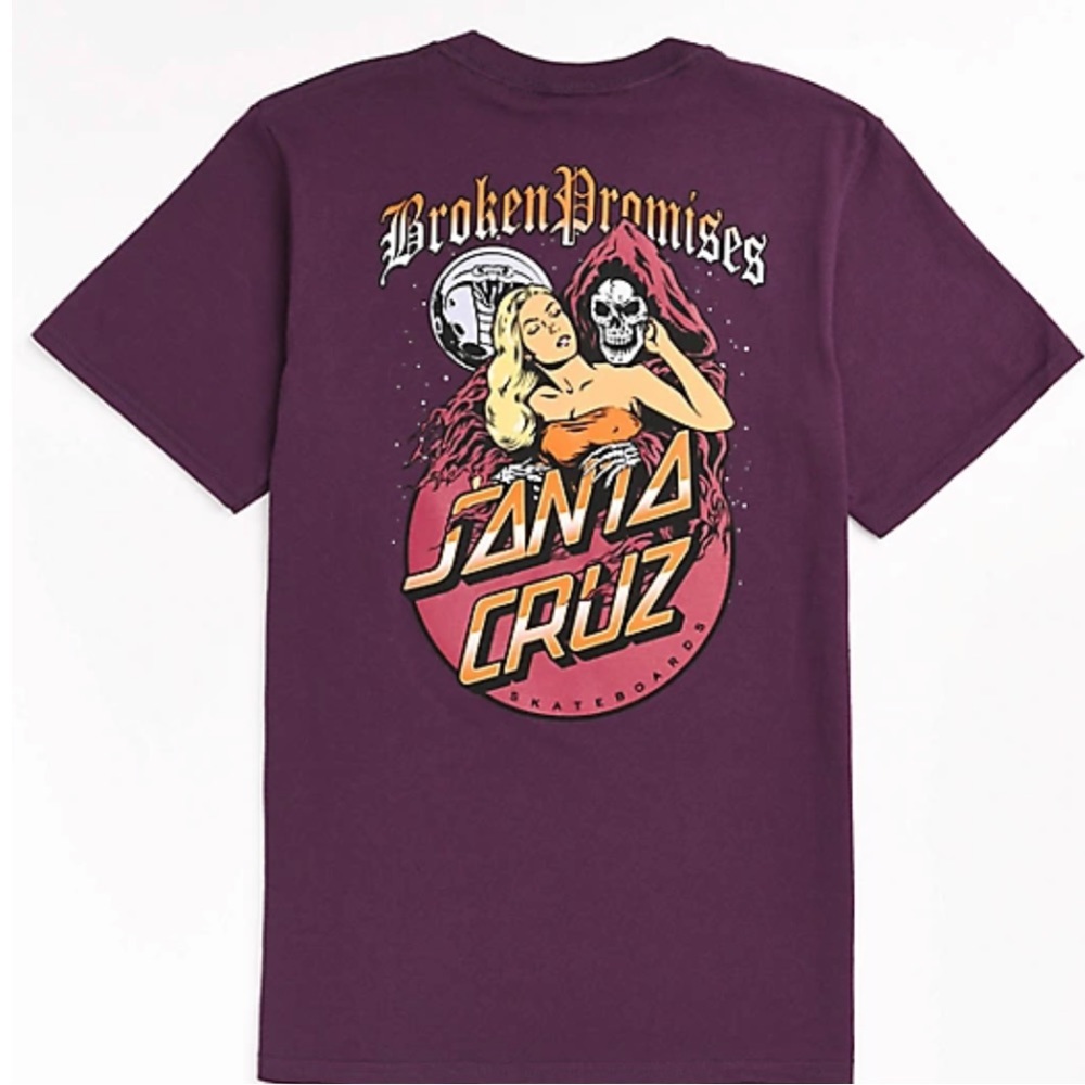Broken Promises x Santa Cruz Smother Purple T-Shirt